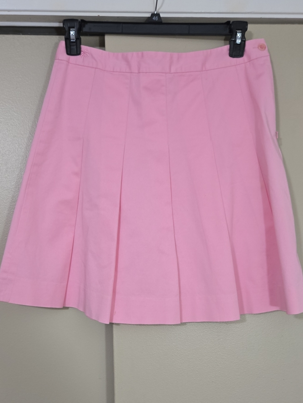 Lilly Pulitzer White Label Pink Pleated Skirt Size 8